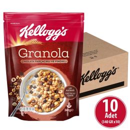 Kellogg's 10x340 gr Granola Çikolata Fındıklı