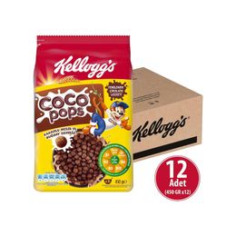 Kellogg's 12x450 gr Coco Pops Çikolatalı Buğday ve Mısır Gevreği