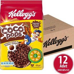 Kellogg's 12x450 gr Coco Pops Çikolatalı Buğday ve Mısır Gevreği