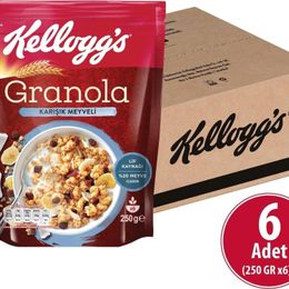 Kellogg's 6x250 gr Karışık Meyveli Granola
