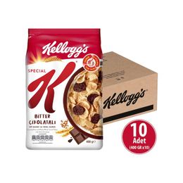 Kellog's 10x400 gr K Bitter Çikolatalı Kahvaltılık Buğday ve Pirinç Gevreği