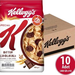 Kellog's 10x400 gr K Bitter Çikolatalı Kahvaltılık Buğday ve Pirinç Gevreği