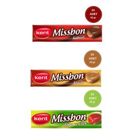Kent 15x43 gr Missbon Karışık Şeker Paketi