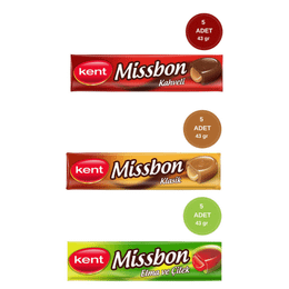 Kent 15x43 gr Missbon Karışık Şeker Paketi