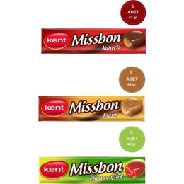 Kent 15x43 gr Missbon Karışık Şeker Paketi