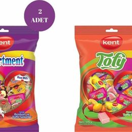 Kent 375 gr Assortment Karışık + 375 gr Tofy Meyveli Bayram Şekeri