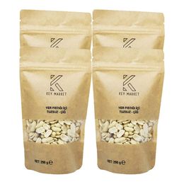 Key Market 1 kg Soyulmuş Tuzsuz Doğal Az Kavrulmuş Yer Fıstığı