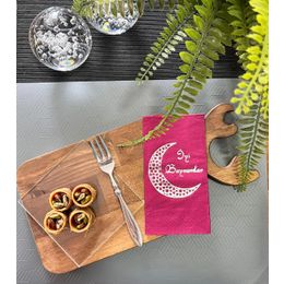 Kidspartim 16'lı Gümüş Yaldızlı Bordo İyi Bayramlar Peçete