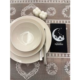 Kidspartim 16'lı Gümüş Yaldızlı Siyah Hoşgeldin Ramazan Yeni Ay Desenli Garson Peçete