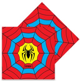 Kidspartim 16'lı Spider Örümcek Baskılı Peçete