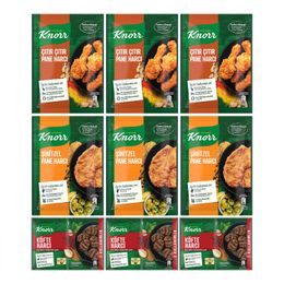 Knorr 3x90 gr Pane Harcı + 3x82 gr Köfte Harcı + 3x90 gr Çıtır Pane Harcı