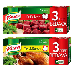 Knorr Et ve Tavuk Bulyon 12x120 gr