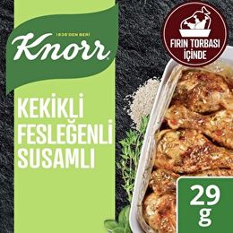 Knorr Kekikli Fesleğenli Susamlı 29 gr Fırında Tavuk Çeşnisi
