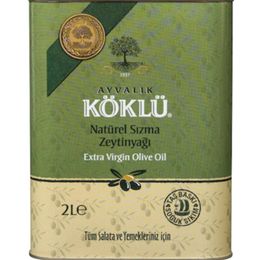 Köklü Zeytincilik Teneke 2 lt Taş Baskı Soğuk Sıkım Erken Hasat Natürel Sızma Zeytinyağı