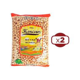 Korcan 2x1 kg 8 mm Beyaz Nohut