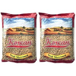 Korcan 2x1 kg Yeşil Mercimek