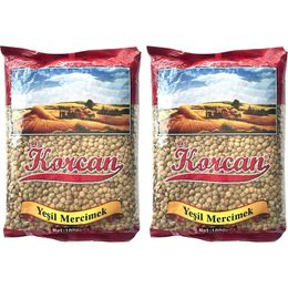 Korcan 2x1 kg Yeşil Mercimek