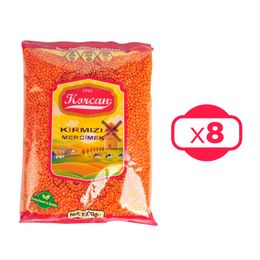 Korcan 8x1 kg Kırmızı Mercimek
