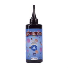 Korinitta Yenilebilir Su Bazlı Sıvı Gıda Boyası Mavi 250 ml