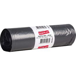 Koroplast 10x10'lu 100x15 cm Endüstriyel Ekonomik Hantal Boy Siyah Çöp Poşeti