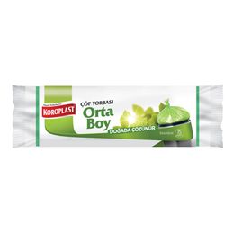 Koroplast 15 Adet Doğada Çözünür Çöp Tor Orta Boy