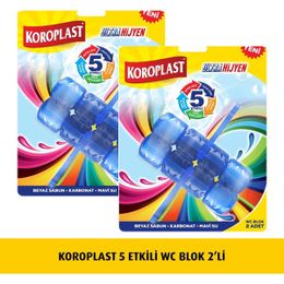 Koroplast 2 Adet 2x50 gr 5 Etkili Wc Blok