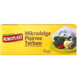 Koroplast 24x21,5 cm 10'lu Mikrodalga Pişirme Torbası