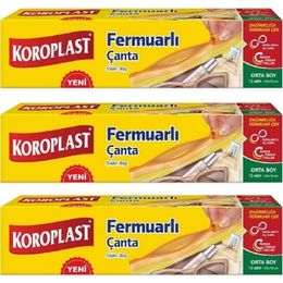 Koroplast 36 Adet 20x18 cm Fermuarlı Kilitli Çanta