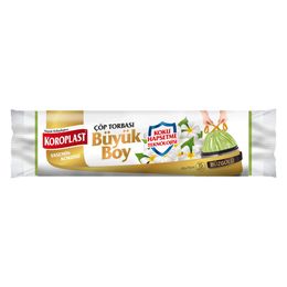 Koroplast 3x15 Adet Büzgülü Yasemin Kokulu Büyük Boy Çöp Torbası