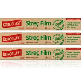 Koroplast 3x25 mt Doğal Streç Film