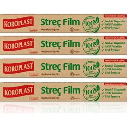 Koroplast 4x25 mt Doğal Streç Film