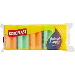 Koroplast 4x5'li Oluklu Bulaşık Süngeri
