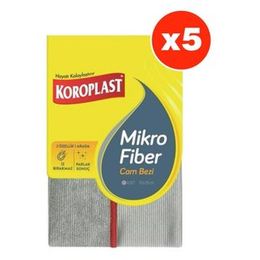 Koroplast 5 Adet Mikrofiber Cam Bezi
