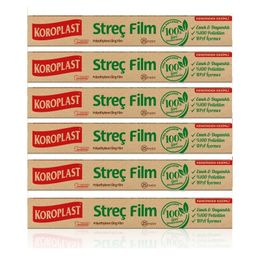 Koroplast 6x25 m Doğal Streç Film