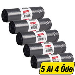 Koroplast Eko Endüstriyel Battal Boy 72x95 cm Siyah 10'lu Paket Çöp Torbası