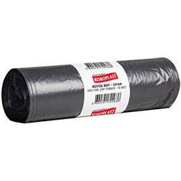 Koroplast Eko Endüstriyel Büyük Boy 65x80 cm Siyah 10'lu Paket Çöp Torbası