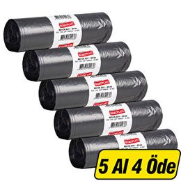 Koroplast Eko Endüstriyel Büyük Boy 65x80 cm Siyah 10'lu Paket Çöp Torbası