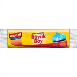 Koroplast Güçlü Büyük Boy 10 Adet 12'li Çöp Torbası