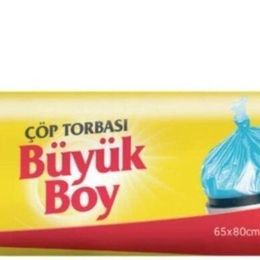 Koroplast Güçlü Büyük Boy 10'lu 25 Paket 65x80 cm Çöp Torbası