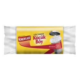 Koroplast Güçlü Küçük Boy 30x50 Adet Çöp Torbası