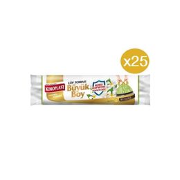 Koroplast Yasemin Kokulu Büzgülü Büyük Boy 25x10 Adet Çöp Poşeti