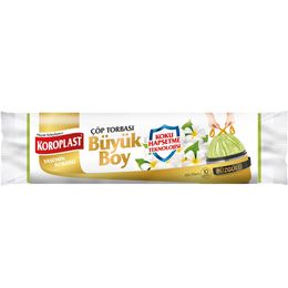 Koroplast Yasemin Kokulu Büzgülü Büyük Boy 25x10 Adet Çöp Poşeti
