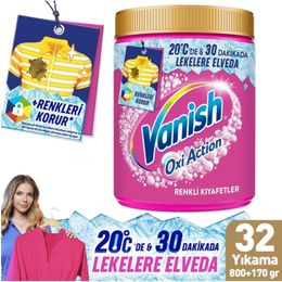 Kosla 970 gr Multipower Oxi Advance Renkliler için Leke Çıkartıcı Deterjan Güçlendirici Toz