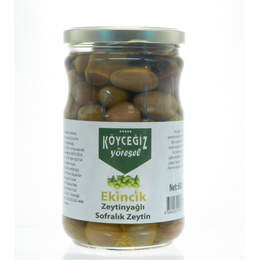 Köyceğiz 600 gr Cam Kavanoz Yöresel Ekincik Sofralık Zeytin