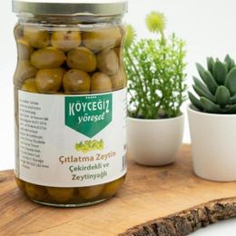 Köyceğiz Yöresel 600 gr Ekincik Köyceğiz Çıtlatma Yeşil Zeytin