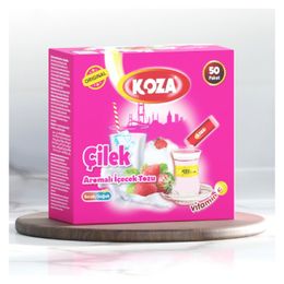 Koza 50'li Tek İçimlik Çilek Aromalı Toz İçecek