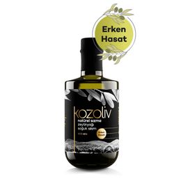 Kozoliv Cam Şişe 500 ml Erken Hasat Soğuk Sıkım Naturel Sızma Zeytinyağı