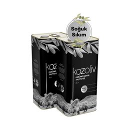Kozoliv Teneke 5 lt Soğuk Sıkım Naturel Sızma Zeytinyağı