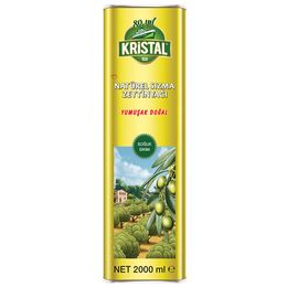 Kristal 2 lt Naturel Sızma Yumuşak Doğal Teneke Zeytinyağı