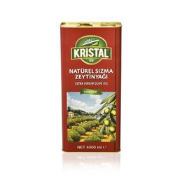 Kristal Teneke 4 lt Natürel Sızma Zeytinyağı